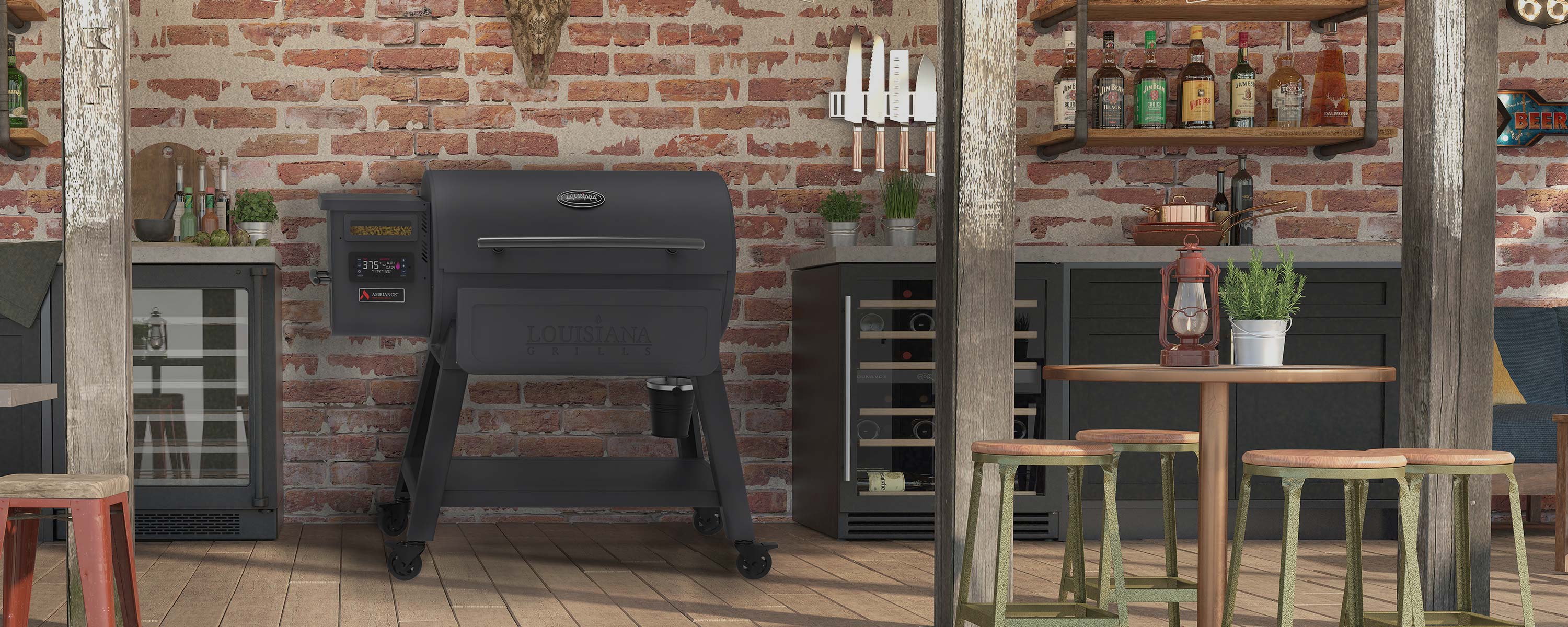 The Ambiance® Bull Pit® 1000 pellet grill by Louisiana Grills