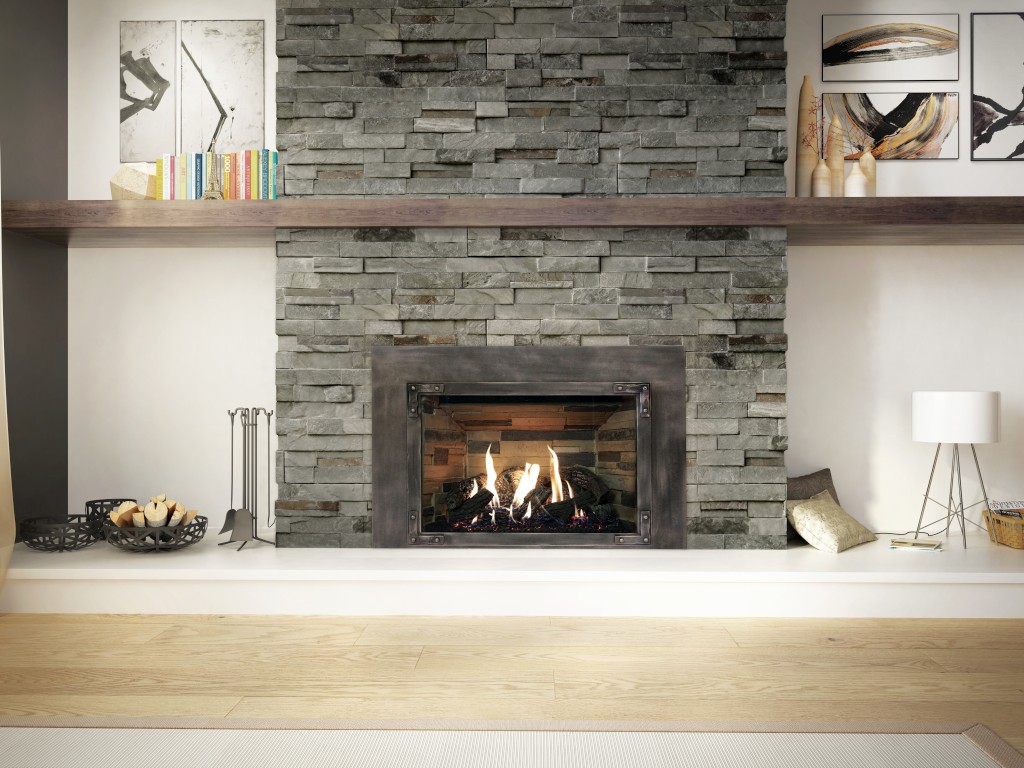 Front Ledge Stones Logs Old World
