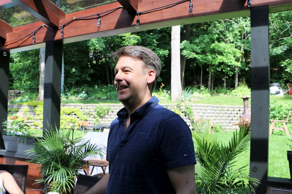 Dominique Pagé, Dealer Development Director, during the test.