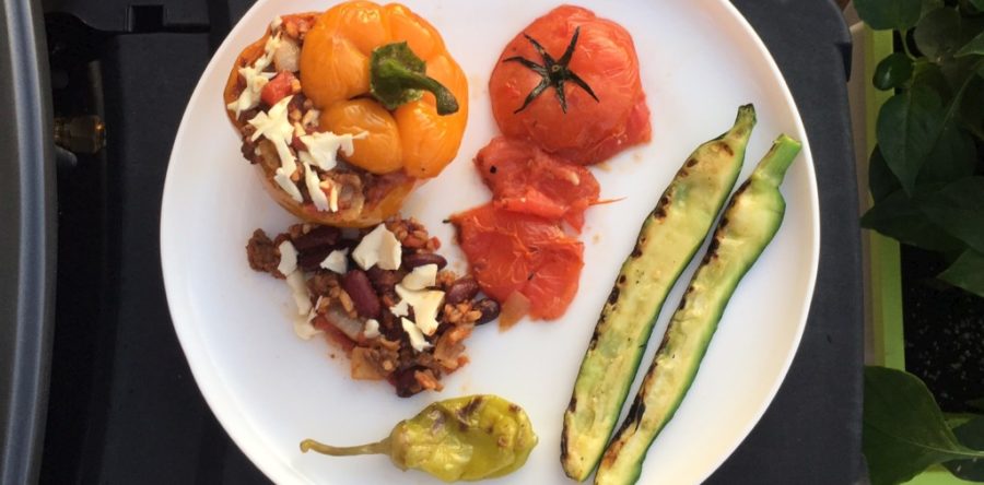 BBQ Stuffed Peppers Recipe – Vegetarian Chili Filling