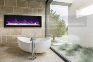 Panorama Series Extra Slim Electric Fireplace by Amantii