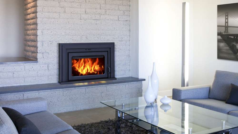 Wood insert, charming and efficient.