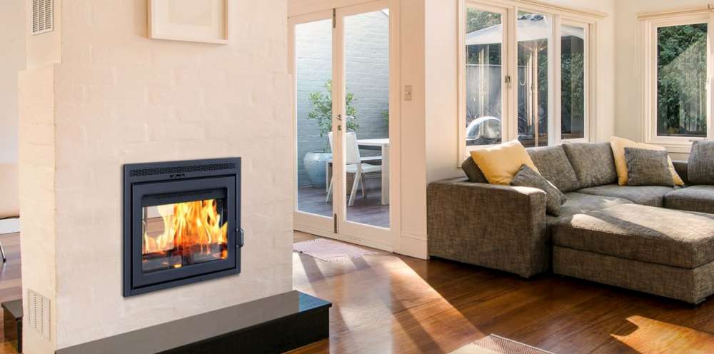 Supreme Duet two-sided wood fireplace