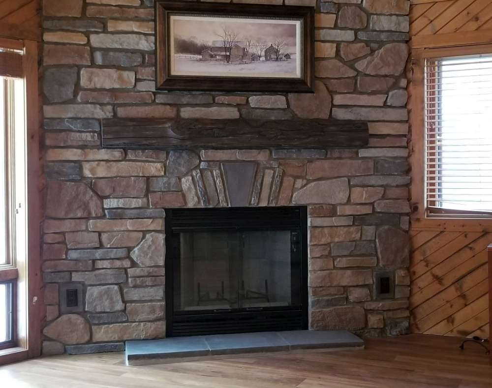 Ambiance Live Edge Timber non-combustible Mantel