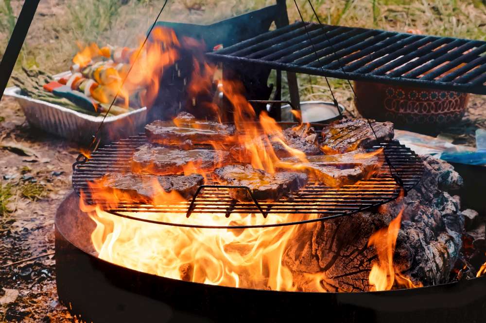 What about a feast in the woods? How to cook on your outdoor fireplace? Cooking on your firepit at home or camping!