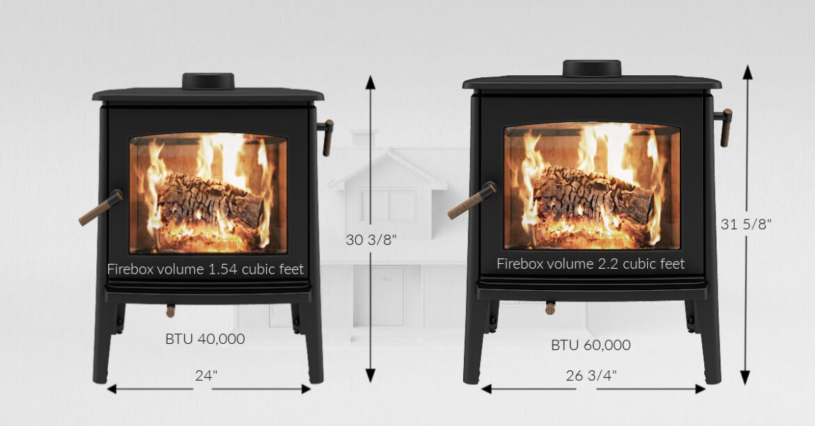 Ambiance Hipster woodstove small or tall? What size fireplace do I need?