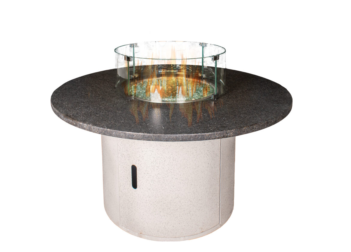Round Black Granite everburn gas firetable, top 8 summer products