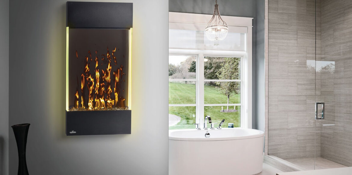 The Best Electric Fireplace Decor Ideas for 2023 - Allure Vertical by Napoleon