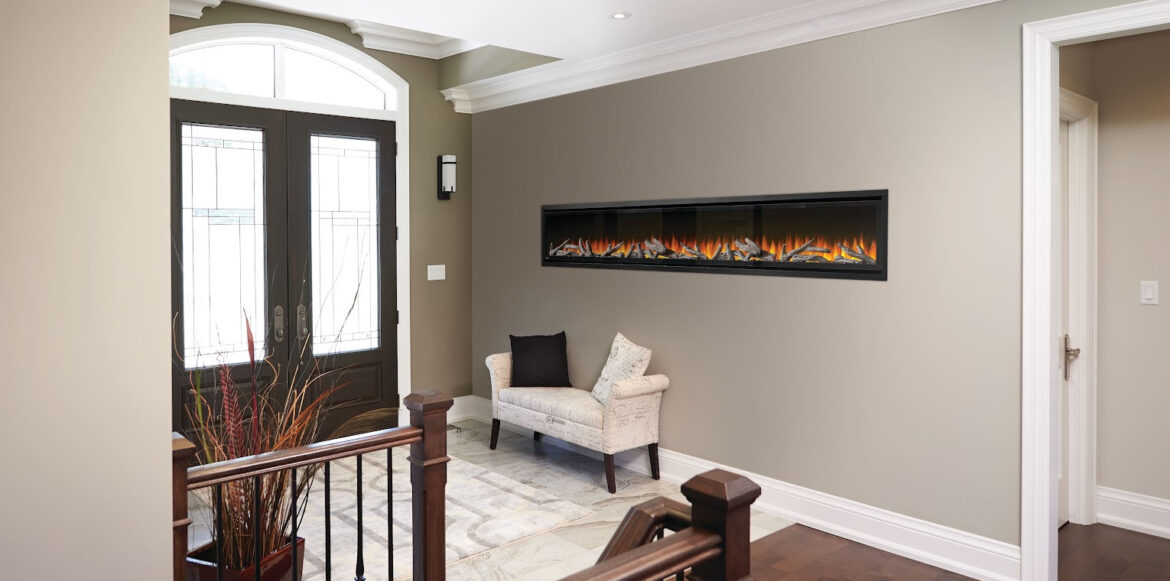A Guide to Creating Amazing Entryways and Walkways - Electric Fireplace AlluraVision by Napoleon