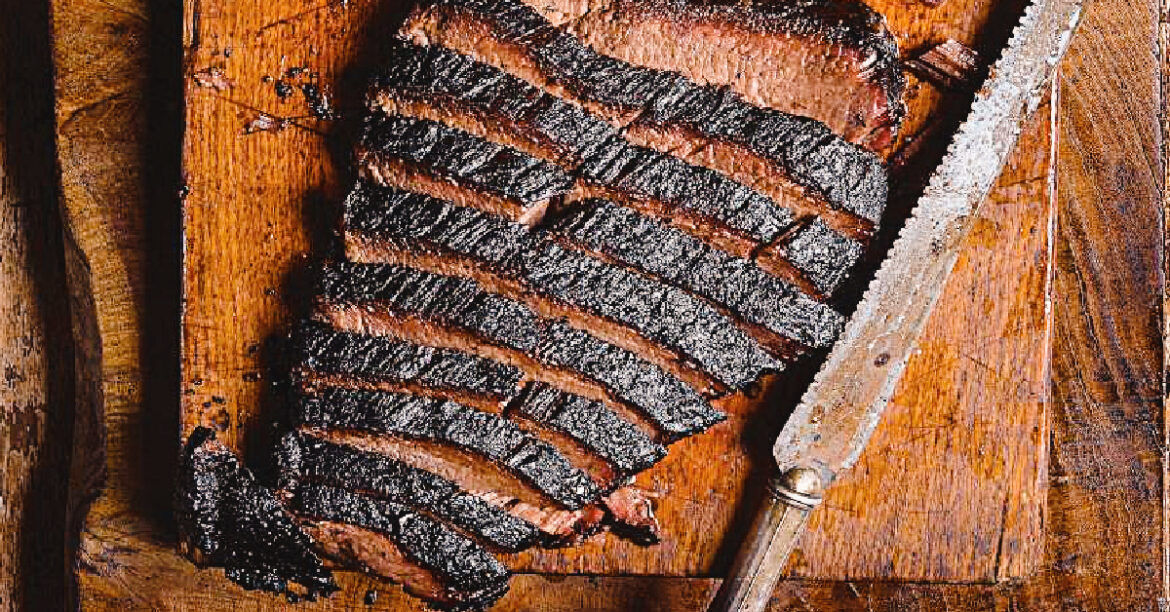 A deliciouse brisket for a cozy alfresco dinner